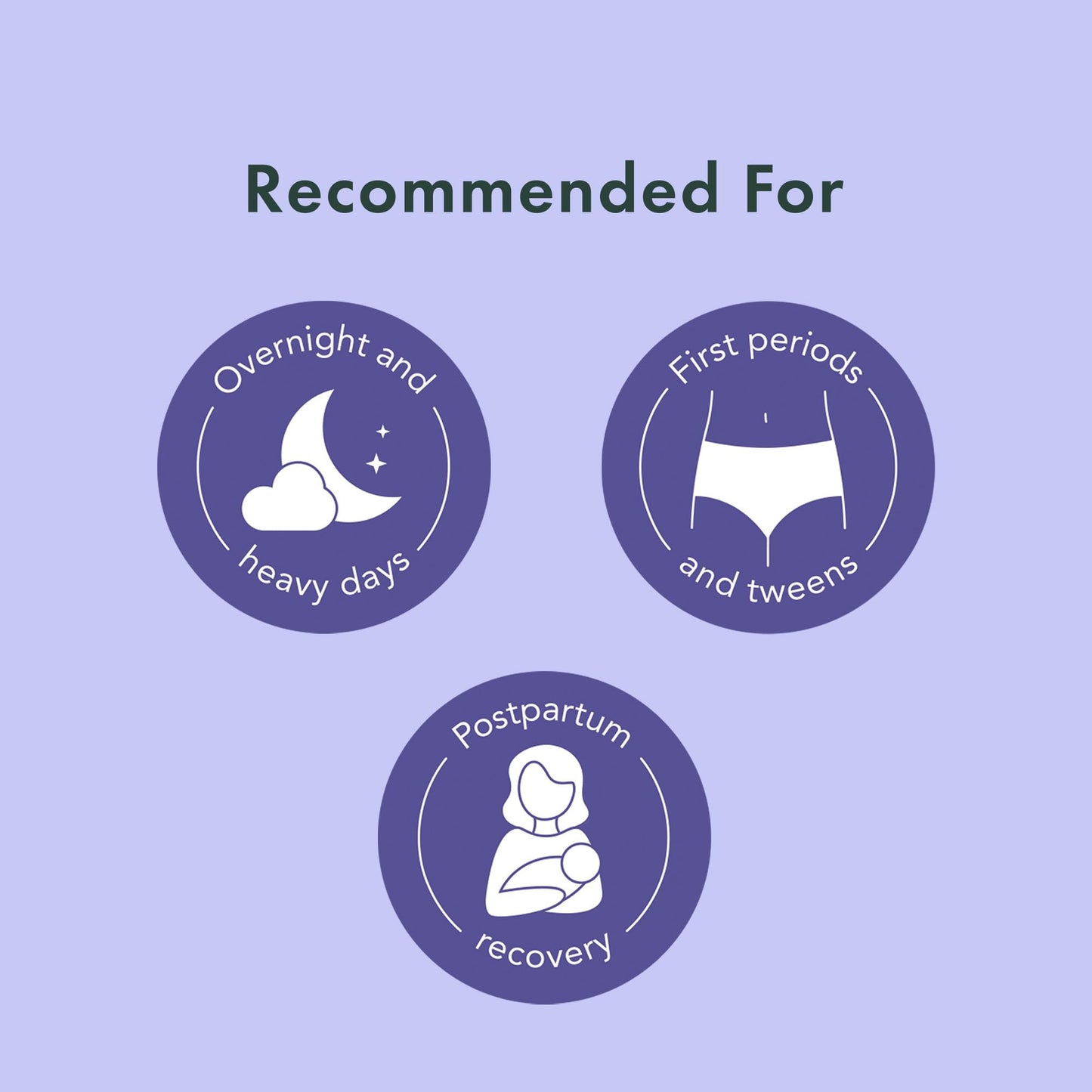 Rael Disposable Period Underwear, Organic Cotton Cover (Size S-M, 20 Ct)