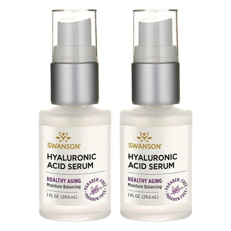 Swanson Hyaluronic Acid Serum 1 fl oz Serum 2 Pack