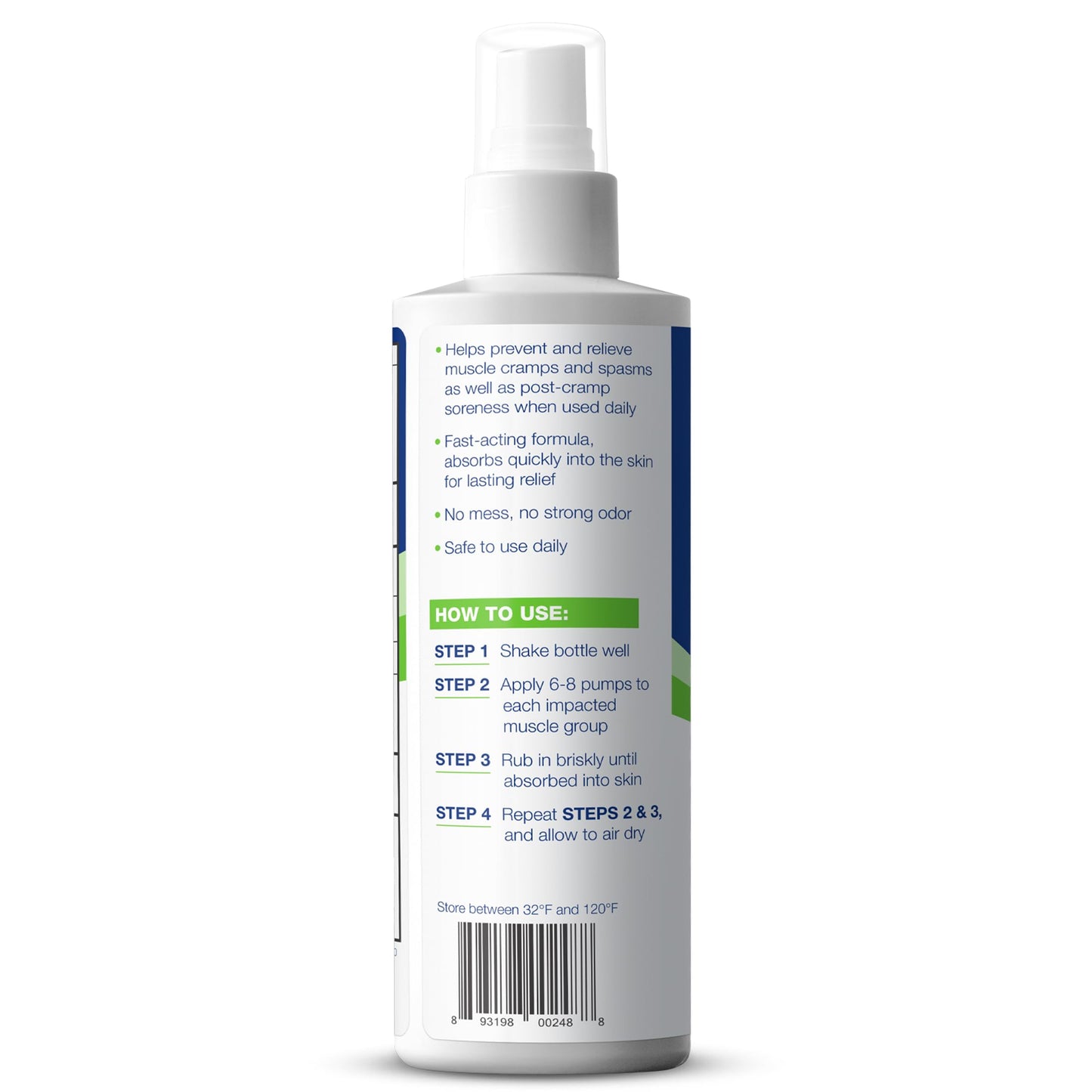 Theraworx Relief for Muscle Cramps Spray Fast-Acting Muscle Spasm, Leg Soreness with Magnesium Sulfate - 7.1 oz - 1 Count