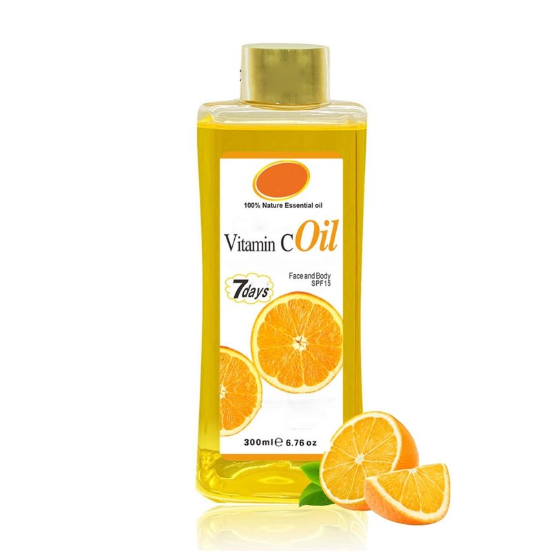 300ml Vitamin C Oil for Skin Brightening - Organic Vitamin C Oil for Face & Body - Soft 7 Body Oil, Moisturizing