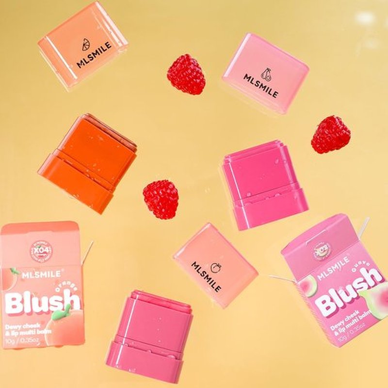 Multi-Purpose Makeup Hydrating Cream Blush Stick, Beauty Solid Moisturizer Stick For Cheek & Eyes & Lips，Waterproof Natural Moisture Smooth Blendable Matte Finish Face Blush Makeup (#06 Coconut)