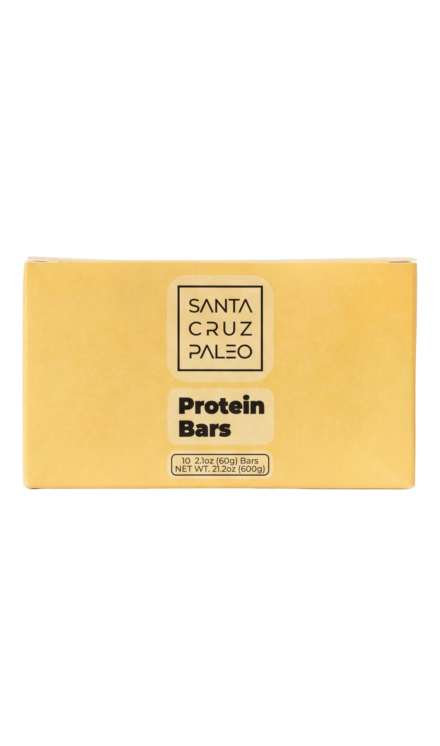 Santa Cruz Paleo Protein Bar – 20g Grass-Fed Whey & Collagen Protein – Wildflower Honey Sweetened, No Seed Oils, High Protein Snack Bar (Peanut Butter Flavor, Pack of 10)