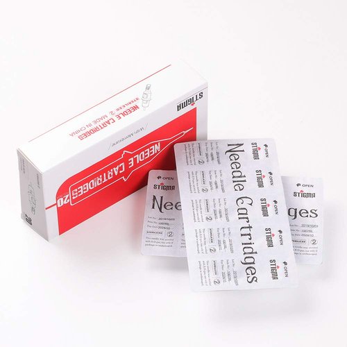 STIGMA #10(13RM) Bugpin Disposable Tattoo Needle Cartridges with Membrane Safety Cartridges for Tattoo Artists Curved/Round Magnum Shader Soft Edge 20Pcs Standard Pack EN05-20-1013RM