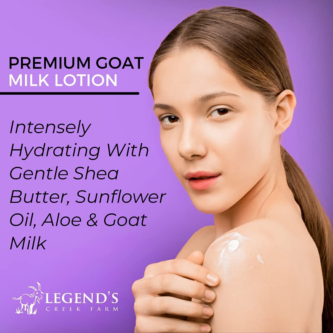 Legend's Creek Farm Goat Milk Lotion, Sandalwood Rose, 9 oz