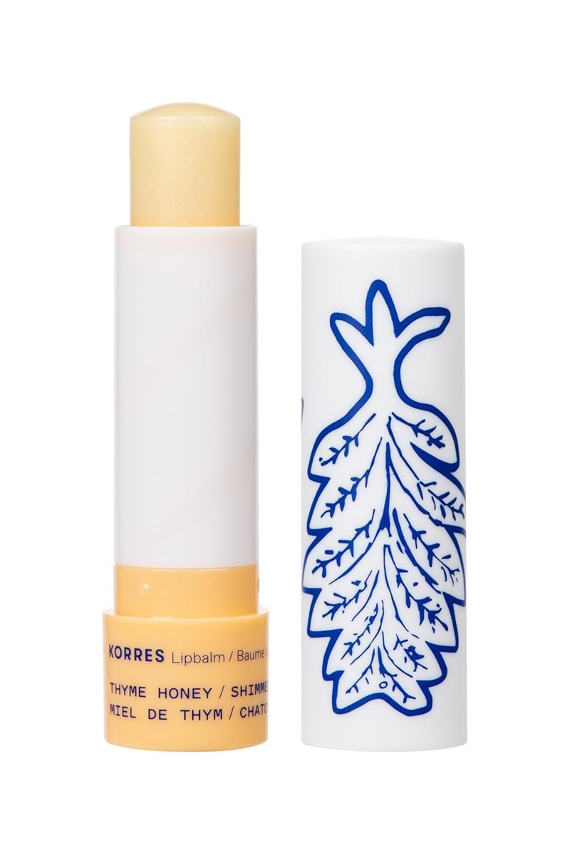 KORRES Moisturizing Botanical Duo - Hand & Lip Care Set | Olive Sea Salt Cream & Thyme Honey Balm