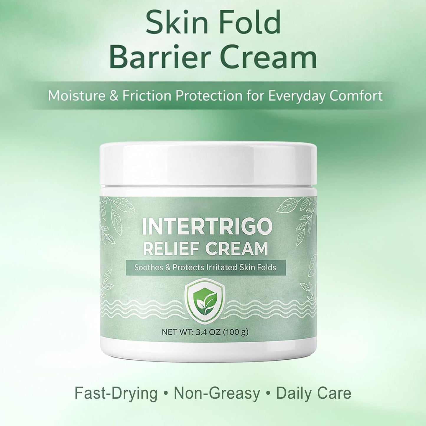 Dosoecse 2Ps Intertrigo Cream – Skin Fold Barrier Cream for Moisture & Friction Protection, Helps Support Skin Comfort, Fast-Drying Non-Greasy Formula for Friction-Prone Areas.