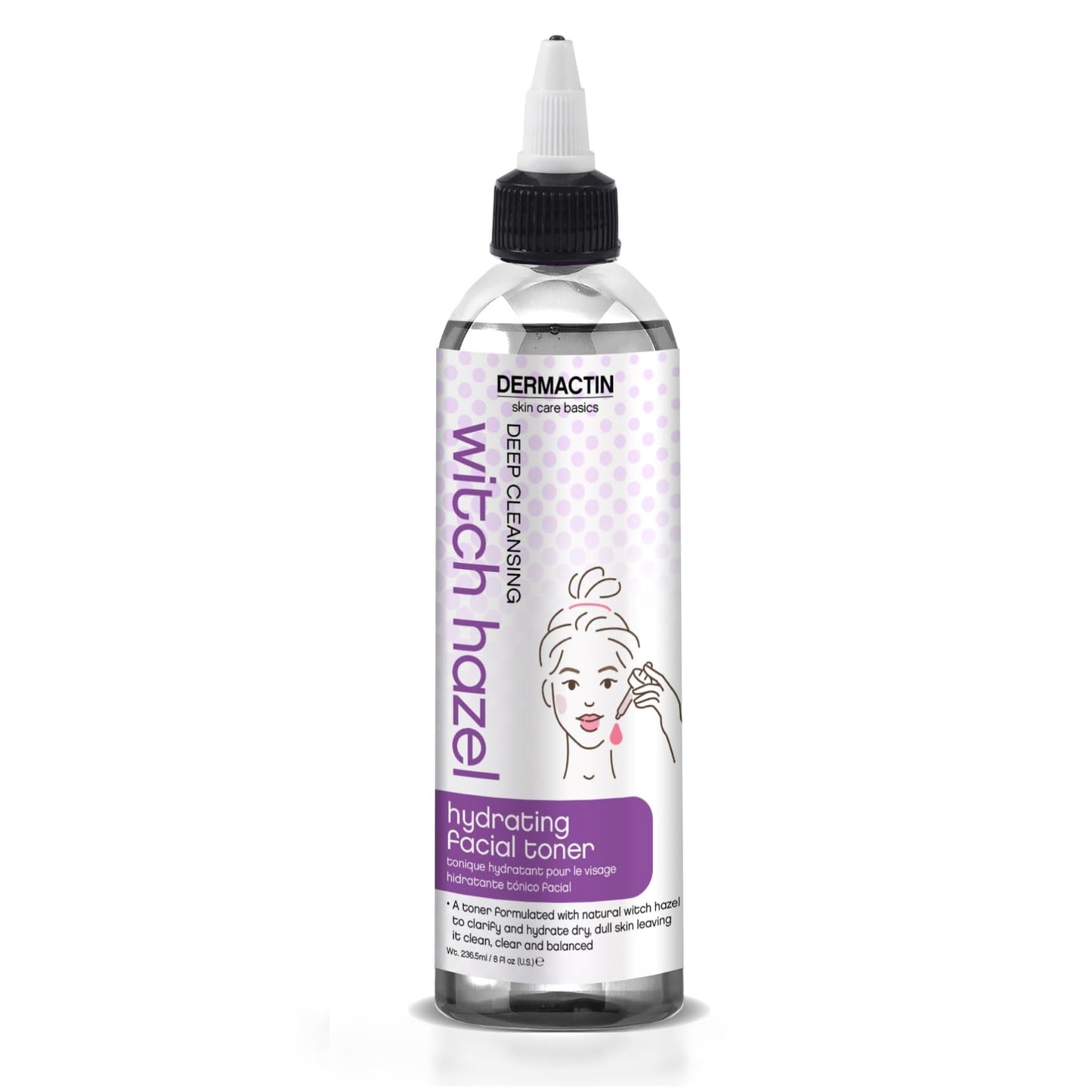 Dermactin-TS Witch Hazel Toner Deep Hydration Facial Toner 6 Ounce
