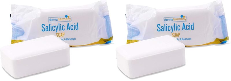 Dermaharmony 2% Salicylic Acid Acne Soap - Natural Treatment | 4 oz Bar (Pack of 2)
