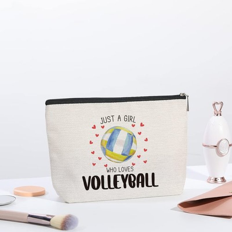 kdxpbpz Volleyball Gifts Inspirational Gifts for Women Volleyball Gifts for Players Teams Women Birthday Gifts for Women Her Best Friend Sister Coworker BFF Besties Volleyball Stuff Makeup Bag