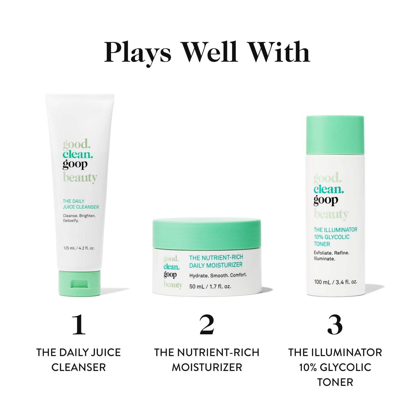 good.clean.goop beauty The Wide-Awake Eye Serum | Gel Serum to Reduce Fine Lines | Peptides, Astaxanthin & Reishi Mushroom Extract | Caffeine Eye Serum for Puffy Eyes & Dark Circles | Vegan | 0.5 oz