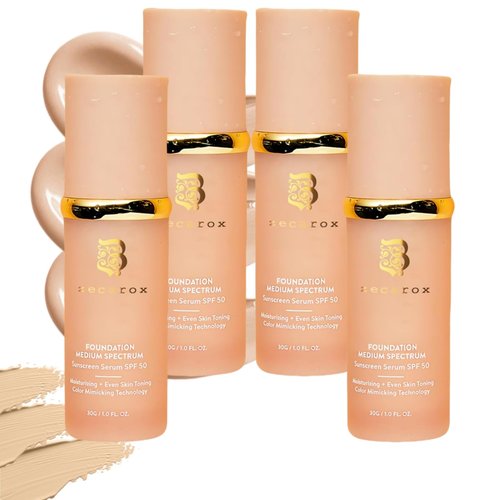 Rise Luxus Ultrablend 4 in 1 Foundation,Rise Luxus Foundation,Match Cosmetics Foundation,4 in 1 Foundation Liquid with Spf (4box)