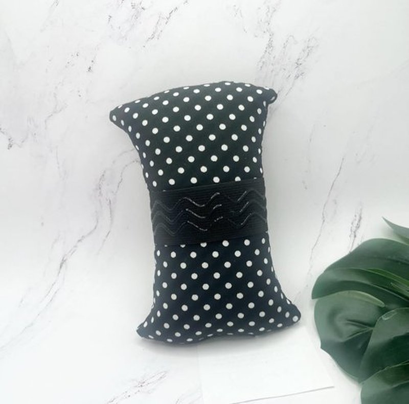 Strapless Handcrafted in The USA Cotton Breast Pillow for Woman Gift for her Side Sleeper Chest Relief Pillow While Sleeping with Anti Aging in Wrinkle Prevention (Polka Dot)