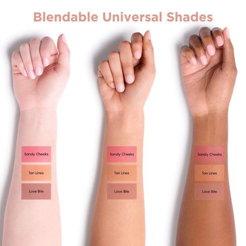 HALEYS Re-pop Smoothing Powder Blush (Sandy Cheeks) - Pigmented, Easy Blending, Longwear, Buildable, Talc-Free, V + CF