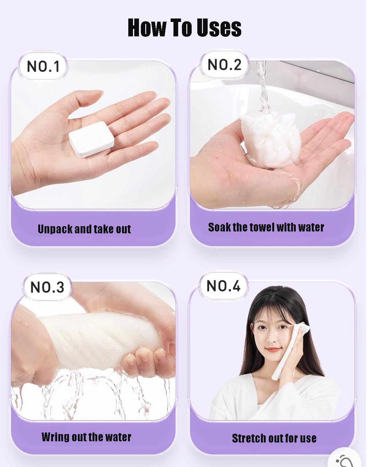 20pcs Disposable Compressed Towels for Travel Individually Packaged Disposable Face Towel for Camping Hiking, Portable Coin Tissues for Home Beauty and Outdoors(9.4 x 11.8 inches）