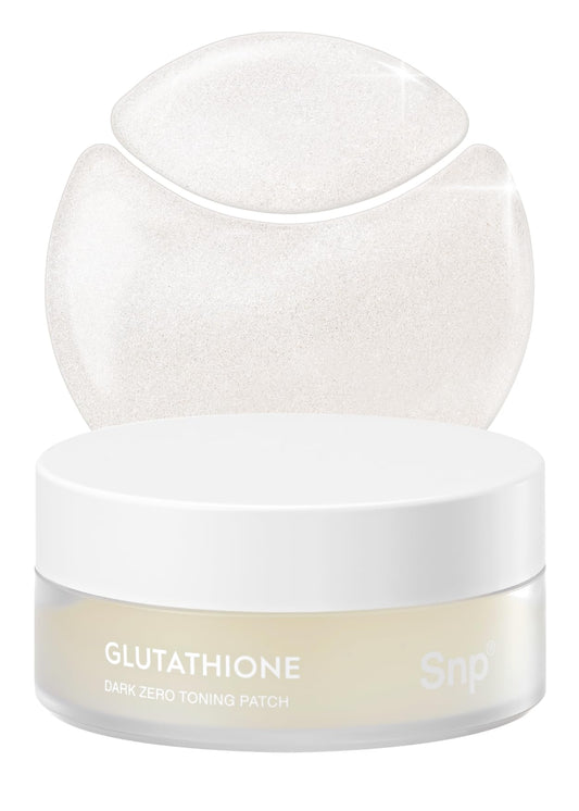 [K Beauty Snp] Glutathione Dark Zero Toning Eye Patch | Nourishing Under Eye Patches for Blemishes and Dark Spots | Under Masks for Puffy Eyes and Dark Circles | Korean Skincare | 60 Patches
