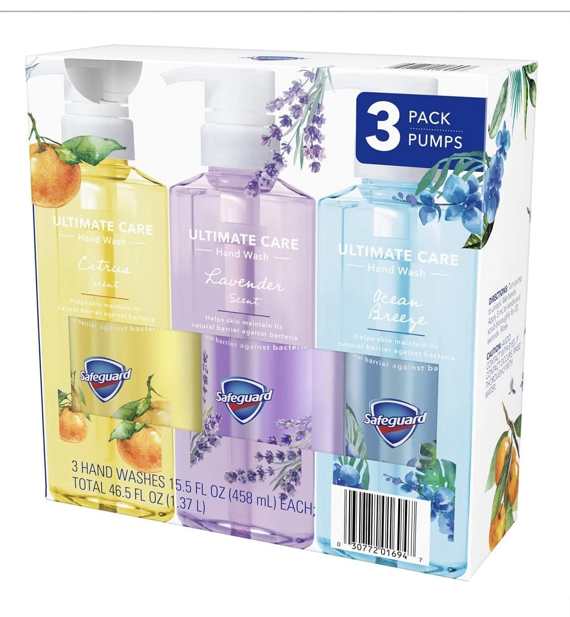 Liquid Hand Soap 3-in-1 Ultimate Care Pack, Micellar Deep Cleansing (15.5 fl. oz. 3 pk.)