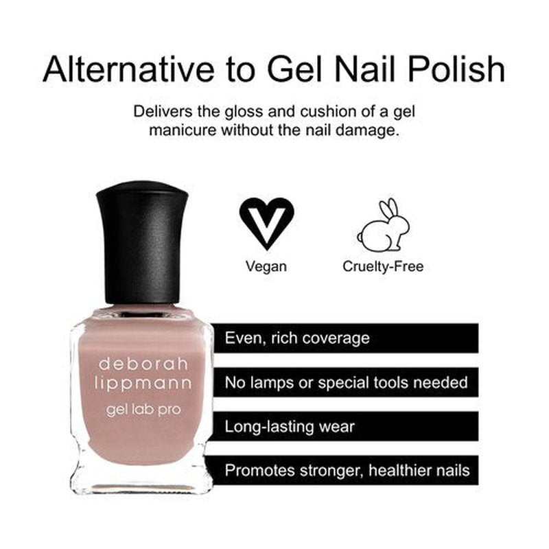 Deborah Lippmann Nail Polish, Gel Lab Pro | Treatment Enriched for Nail Health, Wear and Shine | No Lamps or Tools | Feeling Myself, 0.5 oz