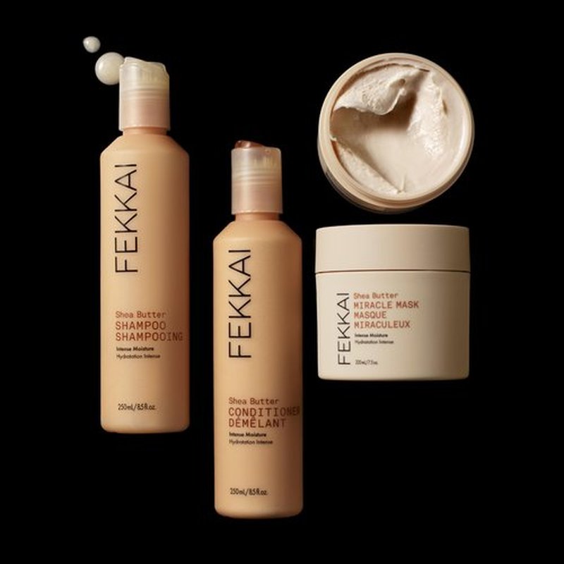 FEKKAI Shea Butter Shampoo (2 oz) + Conditioner (2 oz) - Improves Moisture, Softness & Shine - Reduces Frizz by 61% Up to 12H - Free of Sulfates, Parabens, Phthalates - Vegan, Cruelty-Free