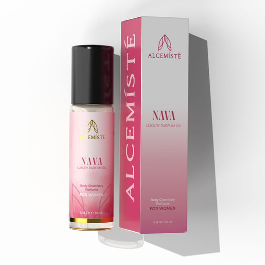 ALCEMÍSTÉ Concentrated Pheromones Perfumes For Women - Premium Enhanced Scents Feromonas Perfume Oil Cologne - Travel Size, Rollerball with Sweet, Floral, Feminine Scent 0.34 oz (10 mL)