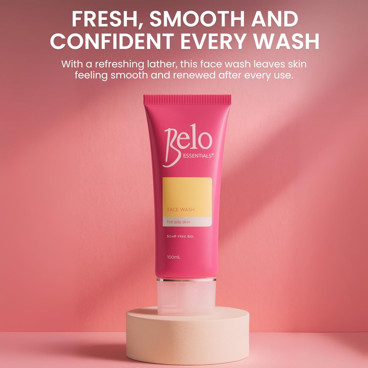 Belo Essentials Pore Refining Oil Control Gentle Foaming Facial Cleanser Gel Formula Daily Skincare Wash - 100 ml