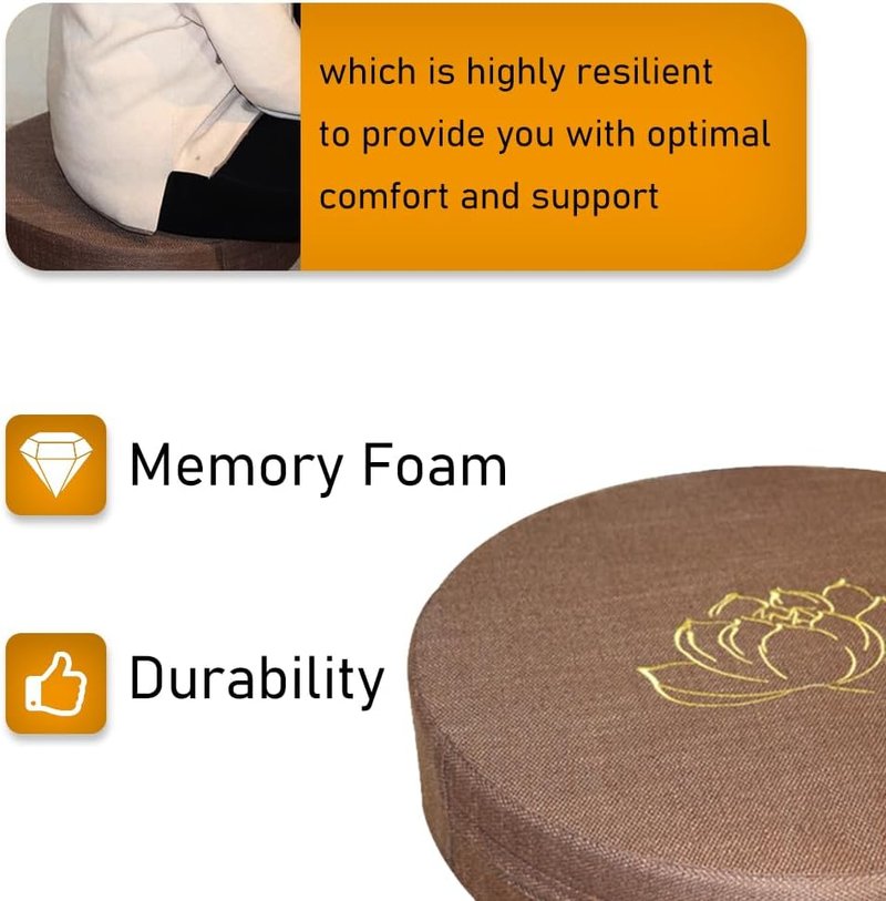 Memory Foam Sauna Cushion - High Resilience Infrared Seat Mat for Shower & Sauna | Comfortable Bench Pad