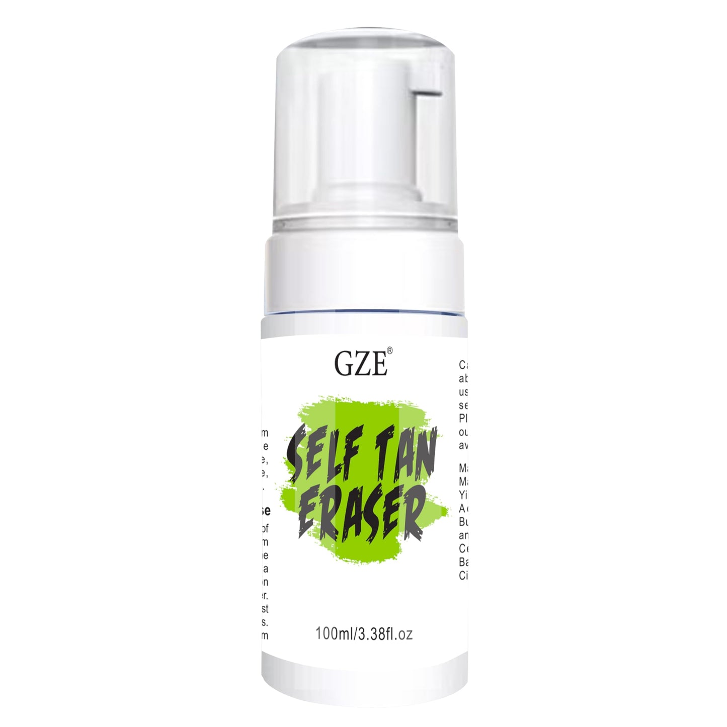 GZE Self Tan Eraser Mousse - Gentle Self Tanner Remover & Corrector, 100ml