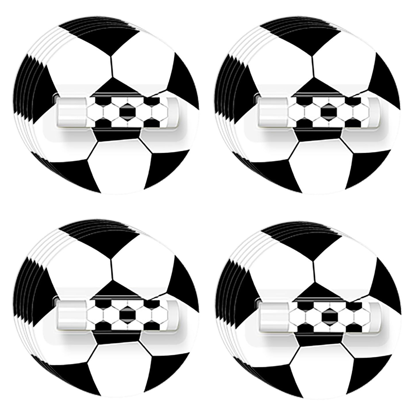 AKAIXI 24 Pack Soccer Lip Balm Moisturizing Beeswax Lipstick Vanilla Flavor