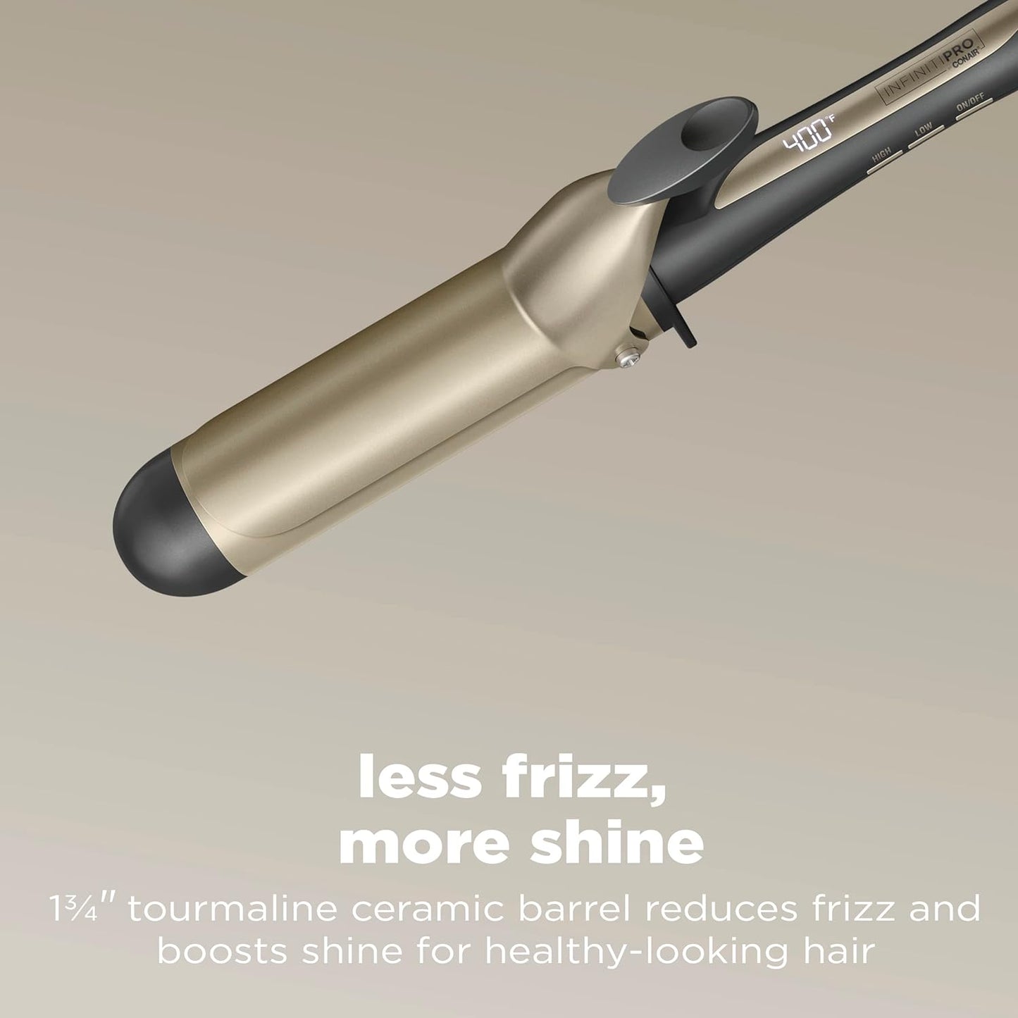 Tourmaline Ceramic Tapered Curling Wand - 1 1/4" to 3/4" for Beachy Waves