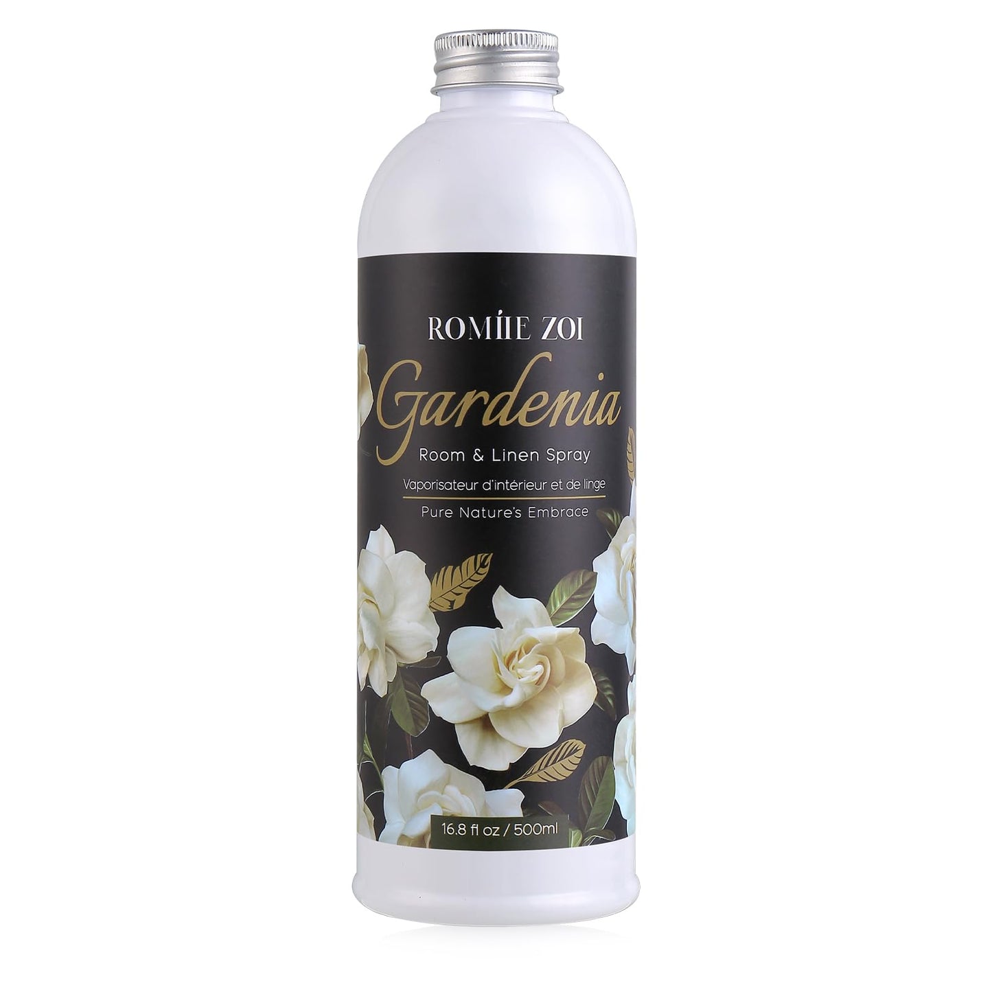 ROMIIE ZOI Gardenia Room Spray Refill - 500ml / 16.8 Fl Oz - Creamy Floral Fragrance for an Elegant, Luxurious Ambiance - Concentrated Air Freshener