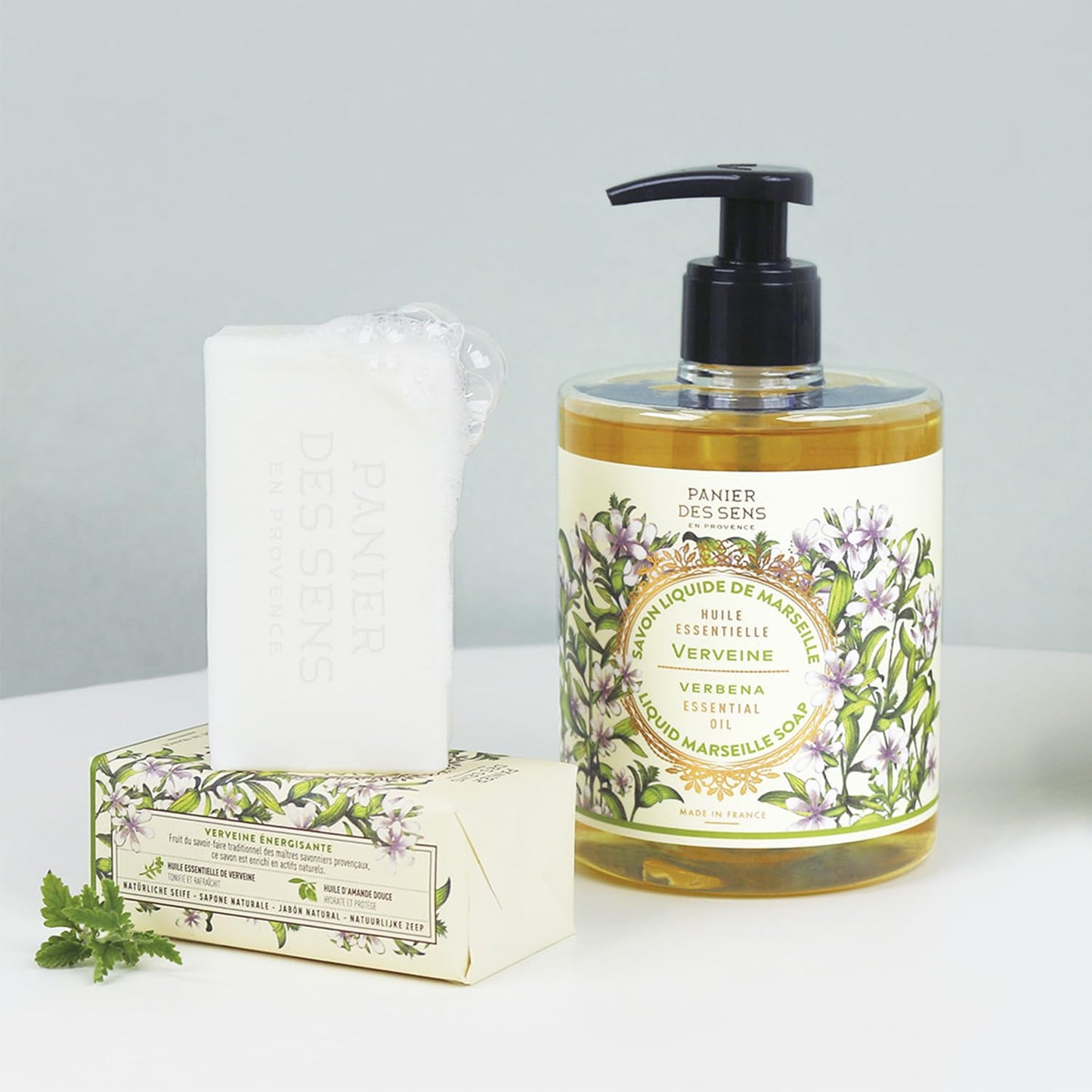 Panier des Sens Lemon Verbena Triple-Milled Soap Bar Duo, 2 x 5.3 oz