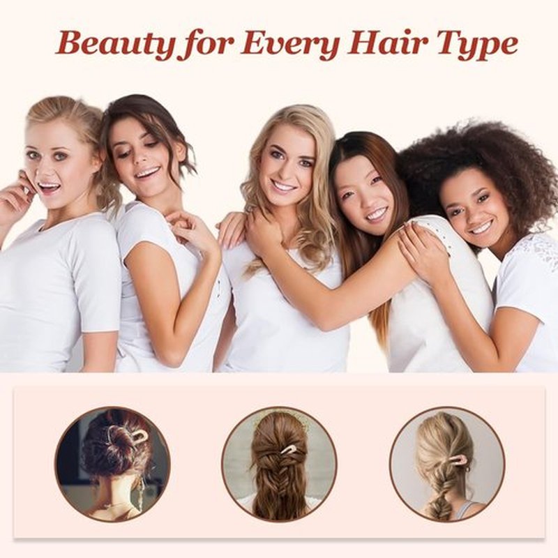 French Hair Pin, 2024 New U-Shaped Hair Pins for French Twist Hair, French Twist Hair Pins/Hair Fork for Thick Hair Buns Chignons, French Pins Hair Clips Hair Style Accessories for Women (C)