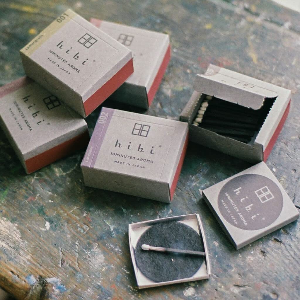 Hibi Box of 30 Incense Matches | Japanese Cypress