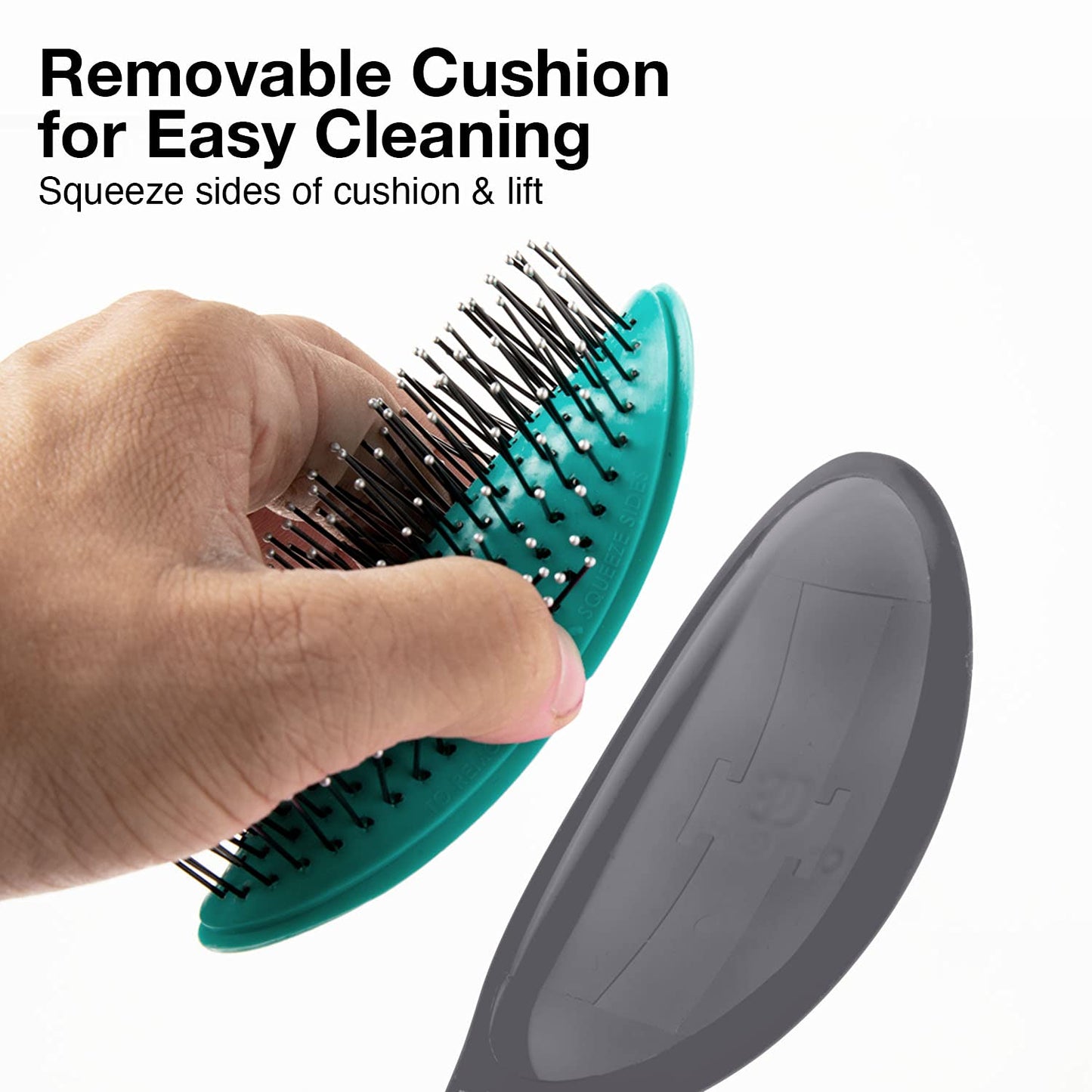 Olivia Garden OG Detangler Brush - Scalp-Massaging, Easy-Clean Design for All Hair Types