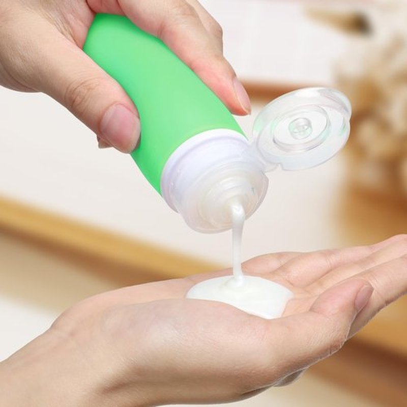 PACKISM TSA Approved Toiletry Bottles - 6 Pack Leak Proof 3.4oz Silicone Travel Bottles for Toiletries,Refillable Liquid Travel Accessories for Shampoo Conditioner Lotion Body Wash(BPA Free)