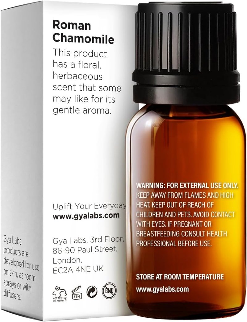 Roman Chamomile Essential Oil - 100% Pure Aromatherapy Oil for Hair, Skin & Diffuser | 0.34 Fl Oz