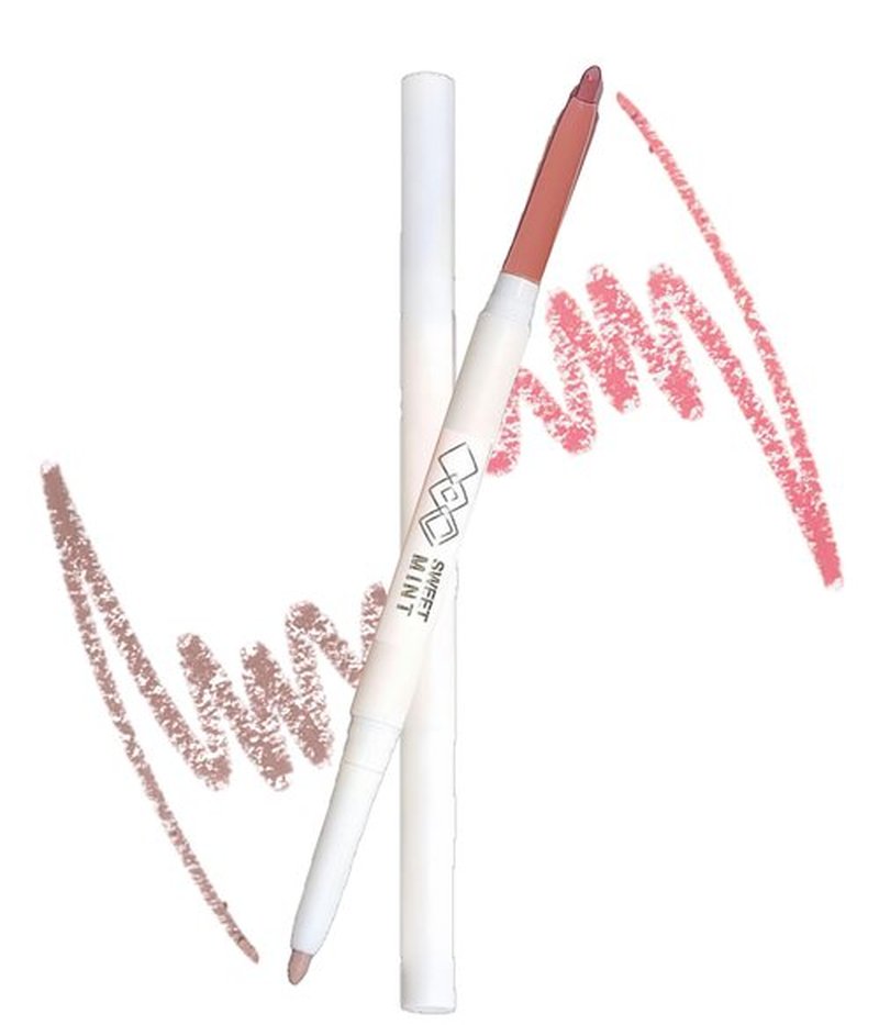 Okerker Double Ended Lip Liner - Waterproof Versatile Lip Liner & Contour, Nourishing Formula, Long Lasting Matte Finish, Effortless Application for Bigger and Fuller Lips (#2 NUDE PINK)