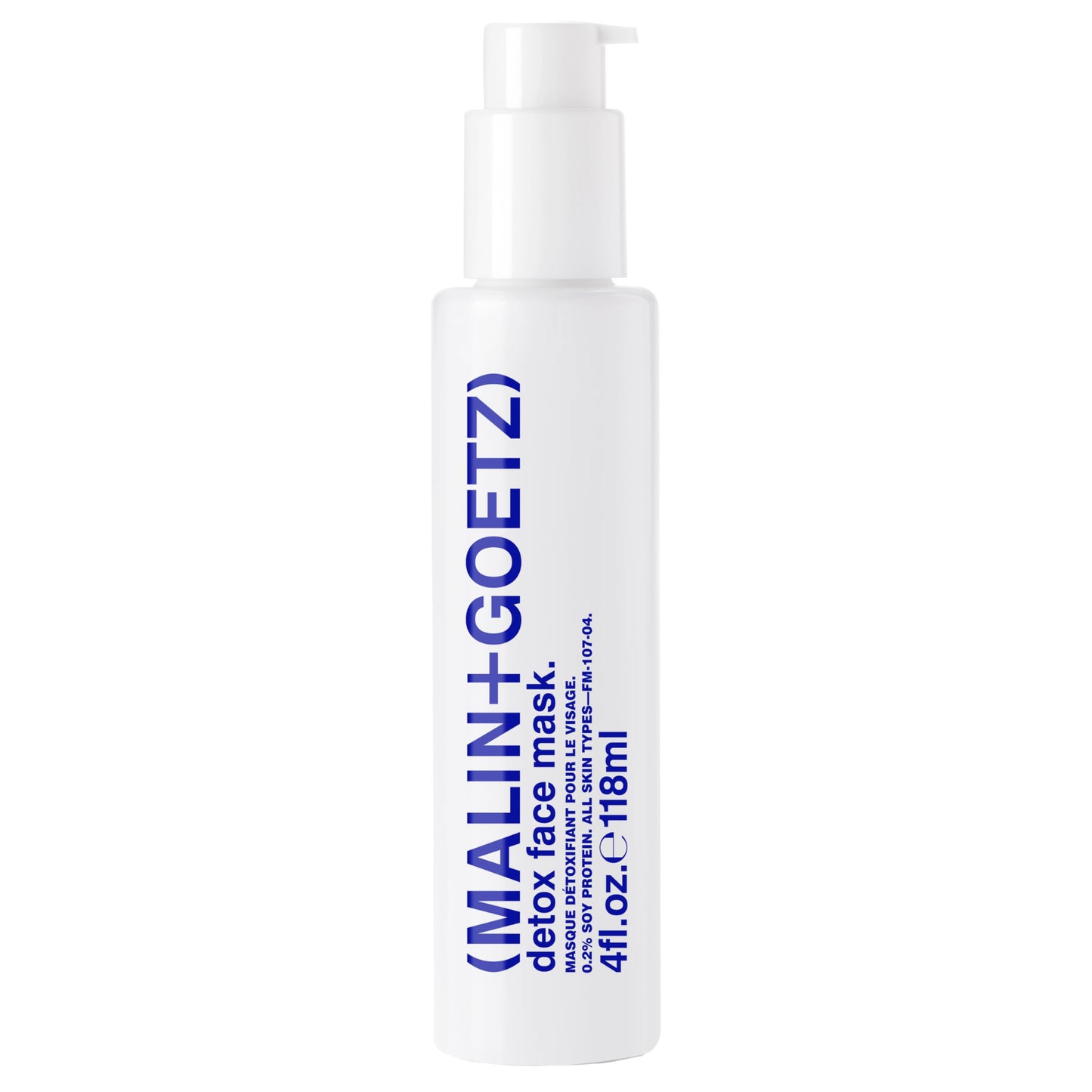 MALIN+GOETZ Detox Face Mask | 5-Minute Oxygenating Gel | Camellia Leaf, Vitamins C & E, Soy & Squalane | Purifies, Brightens, Hydrates | Vegetarian, Cruelty-Free | Allure Beauty Award Winner (4 Fl Oz)