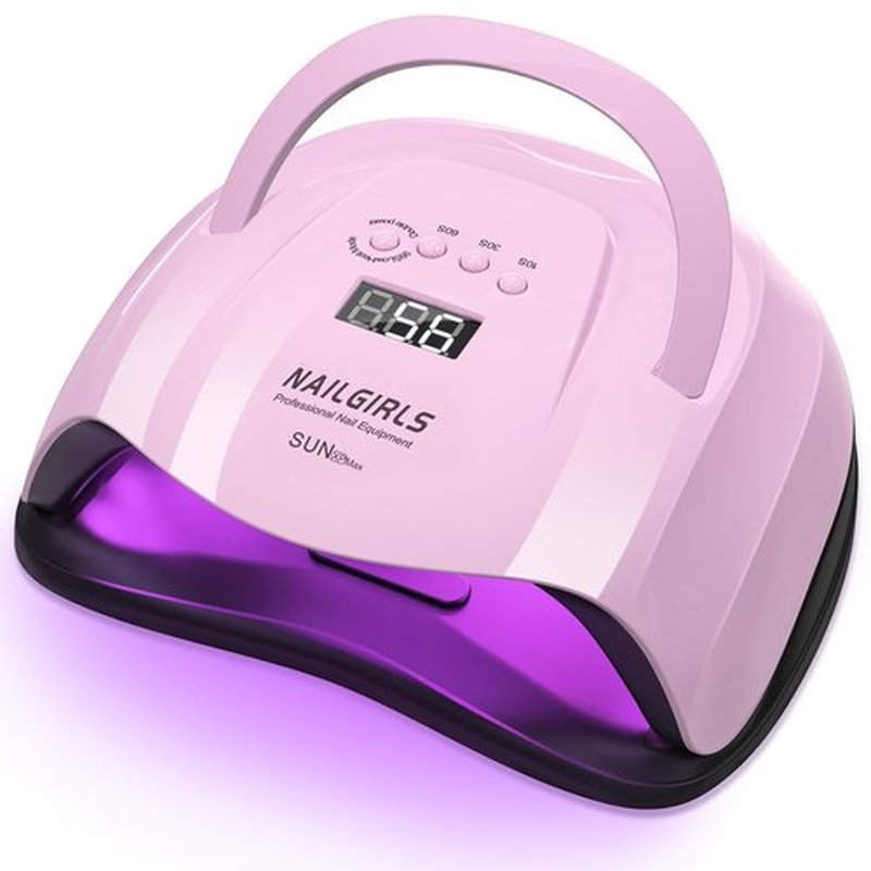 Nail Lamp, NAILGIRLS 268W LED UV Professional Fast Curing Nail Light for Nails Gel Polish Nail Dryer with 4 Timer Setting & LCD Display Screen, Auto Sensor