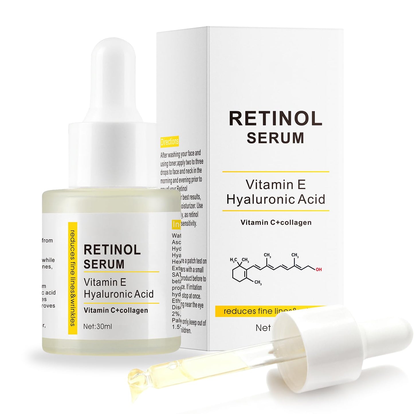 Retinol Face Serum Serum For Face,Hydrate Facial Skin Care Serum for All The Skin Type 30ml