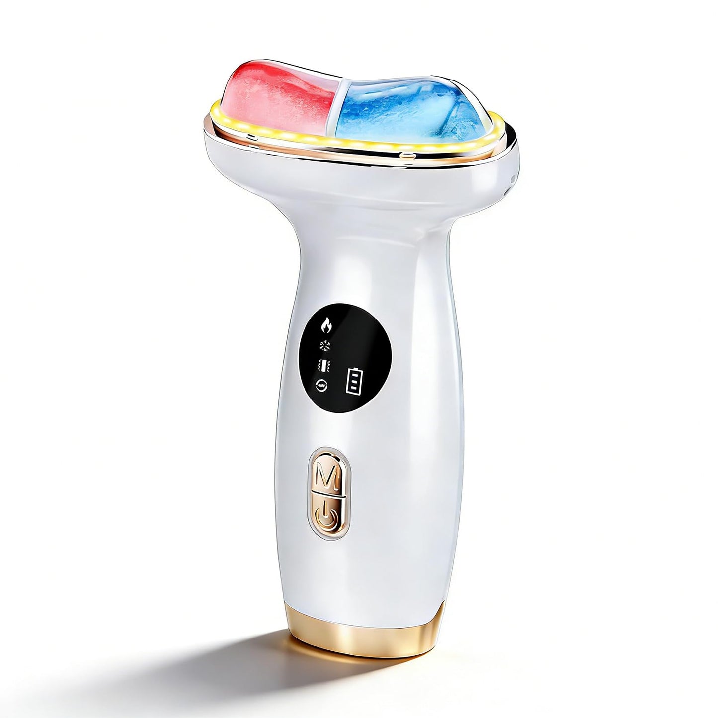Cold Heat Facial Massager for Face & Neck, Wireless Face Massager Tool with Gua Sha, Face Sculpting Tool to Reduce Puffiness, Tighten Jowls, Lift & Glow, Gentle Daily Skincare Device