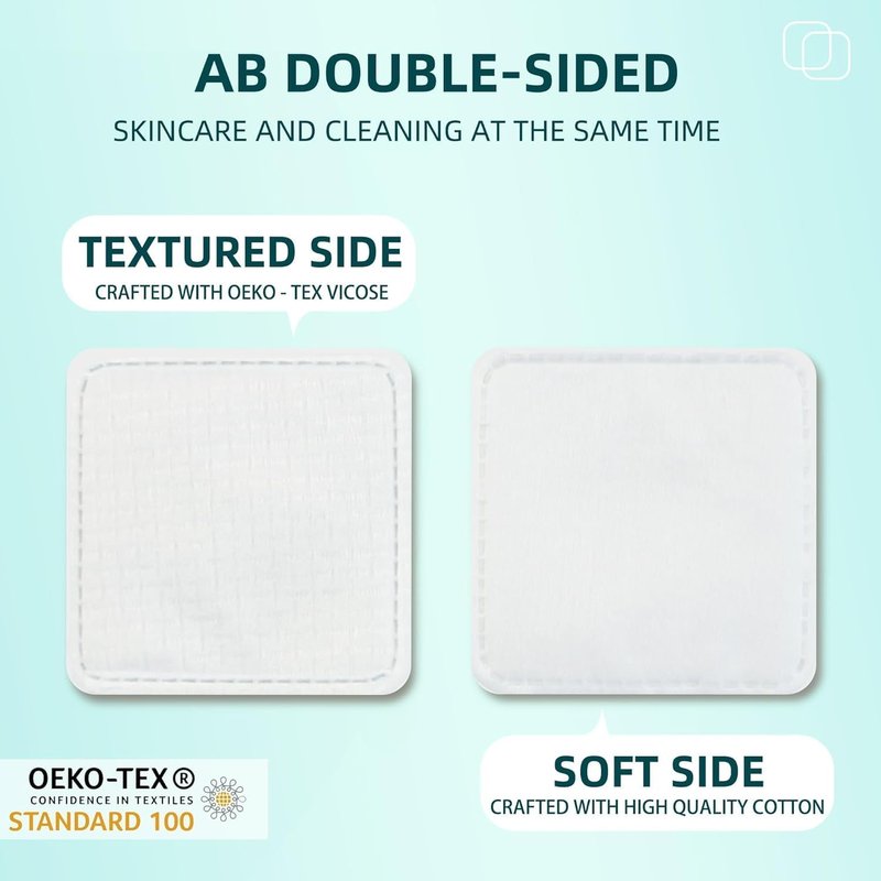 Premium Exfoliating Cotton Pads - 240 Count, Extra-Soft & Lint-Free for Makeup Removal | Ideal for Face, Lips, Eyes