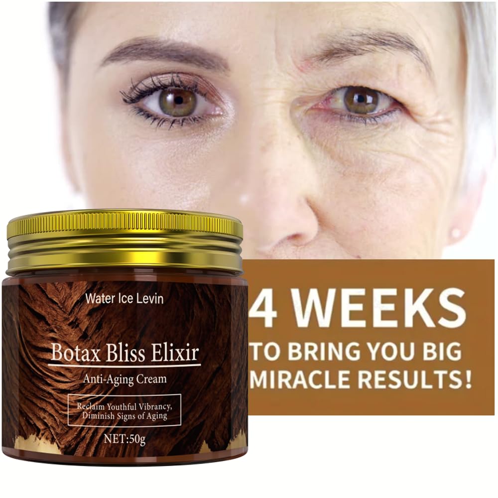 2PCS Botax Bliss Elixir Face Cream, Botax Face Wrinkles Removal Serum, Botax Stock Solution Facial Cream, Anti Aging Face Tightening, Boost Skin, Reduce Wrinkles & Plump Skin Care for Women/Men