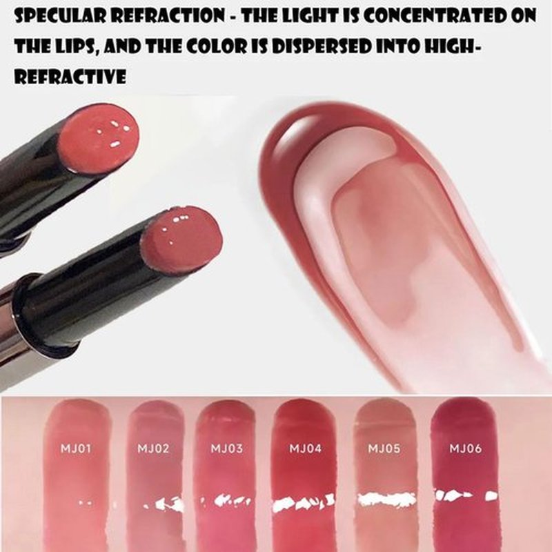 AZTK Meltykiss Jelly Gloss Lipstick, AZTK Melty Kiss Jelly Gloss Lipstick, AZTK Moisturizing Melty Kiss Lip Jelly, AZTK Lip Gloss, AZTK Lipstick Long Lasting, Waterproof & Non-fading, 6 Colors (MJ05)