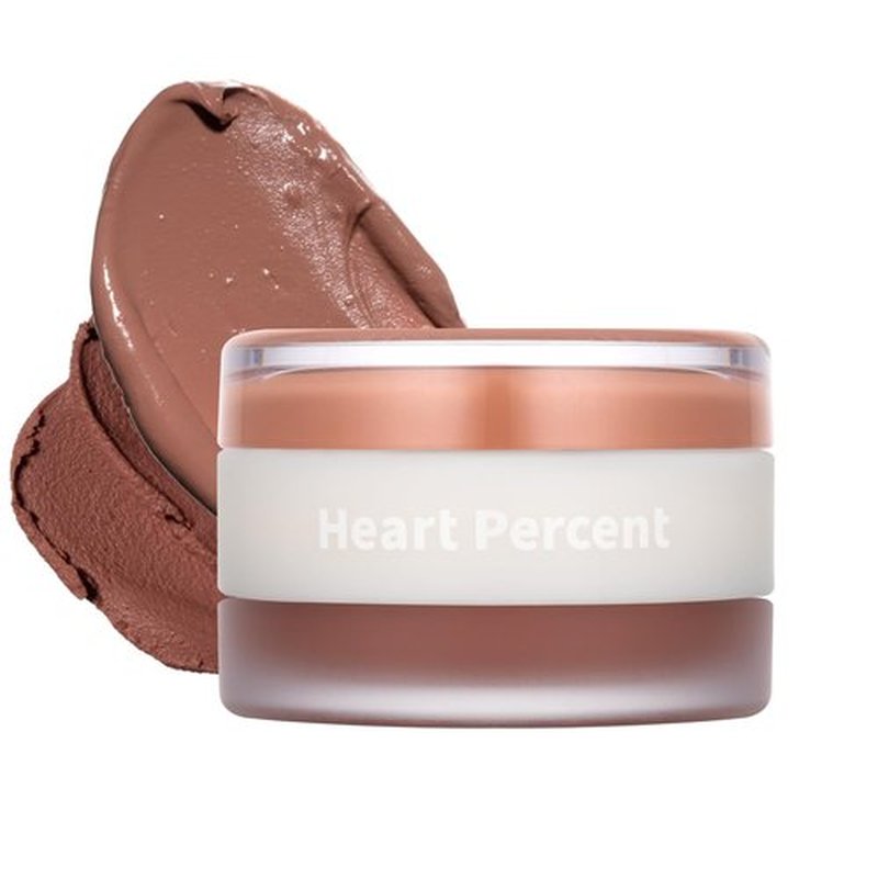Heart Percent Dote On Mood Custom Lip & Cheek, Matte (Fog Pot) + Glow (Shine Balm) Dual Type Multi-use Blush & Lip Tint [#06. Bare Nude]