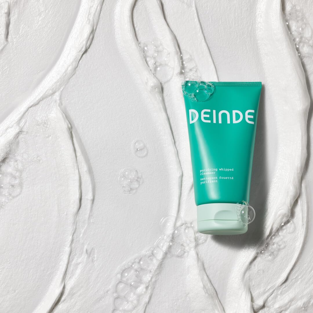 DEINDE Purifying Whipped Cleanser for a Deep Clean While Maintaining Skin's Barrier. Non-Drying, Non-Stripping, Lush, Microfoam Face Wash for All Skin Types.