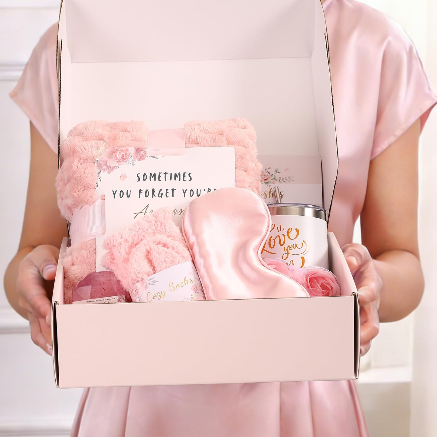 Mothers Day Gifts for Mom, Self Care Get Well Soon Gifts for Women, Relaxing Spa Gifts Basket Care Package Unique Birthday Valentines Galentines Gift for Women Sister Girlfriends