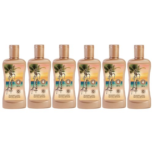 Panama Jack Sunscreen Tanning Lotion - SPF 4, PABA, Paraben, Gluten & Cruelty Free, Antioxidant Moisturizing Formula, 6 FL OZ (Pack of 1)