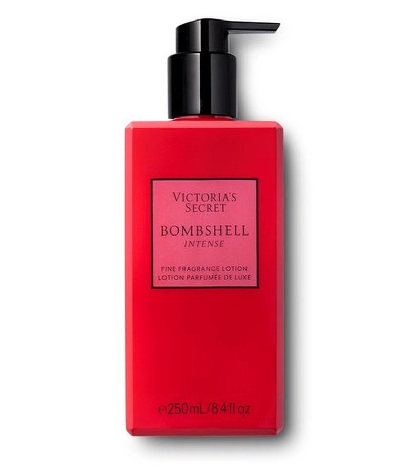 Victoria's Secret Bombshell Intense Fragrance Lotion, Notes of Cherry, Red Peony & Sultry Vanilla, Scented Body Lotion for Women (8.4 oz)