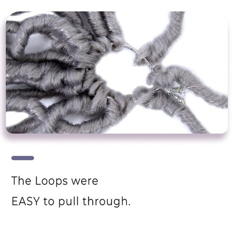 Niseyo Gray Faux Locs Crochet Hair 16 Inch Soft locs, 6 Packs Short Crochet Locs Pre Looped Crotchet Straight Synthetic Hair Extensions (16 Inch, Grey)