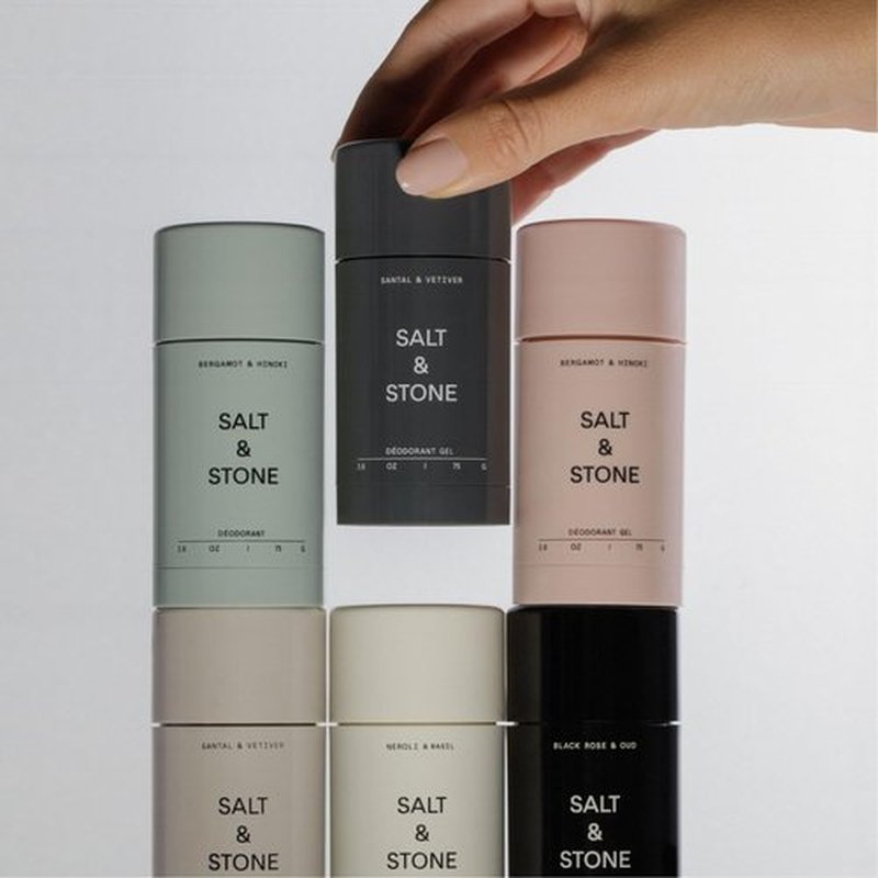 Salt & Stone Natural Deodorant for Women & Men - Neroli & Basil | Extra Strength Natural Deodorant | Aluminum Free with Probiotics, Seaweed Extracts & Shea Butter (2.6 oz)